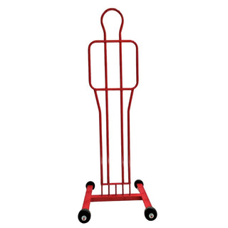 Sagoma per barriera calcio con carrello da 180 cm