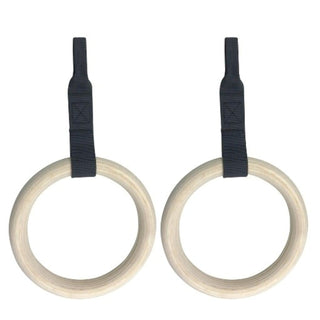 Kit coppia anelli in legno con cinghie per Fst Double Toorx