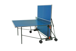 Tennis da tavolo Garlando Progress indoor con ruote piano blu per interno