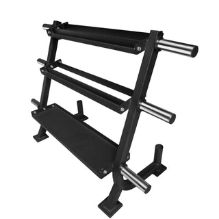Multi Rack Diamond Porta Dischi, Bilancieri, Manubri e Kettlebells - 148 x 56 x 96 cm