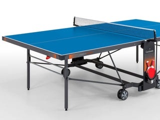 Tennis da tavolo Garlando Champion Outdoor con ruote piano blu per esterno