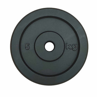 Disco in ghisa verniciata per sollevamento pesi da Kg 5 - foro da mm 25