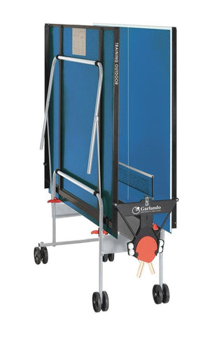 Tennis da tavolo Garlando Training Outdoor con ruote piano blu per esterno
