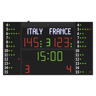 Tabellone segnapunti Elettronico multisport FC54H25N12A1 Omologato FIBA