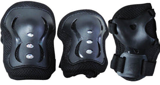 Set di protezioni Junior nero peso utilizzatore da 25 Kg a 50 Kg Nextreme