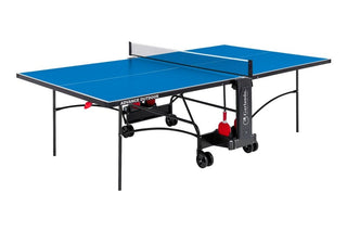 Tennis da tavolo Garlando Advance Outdoor con ruote piano blu per esterno
