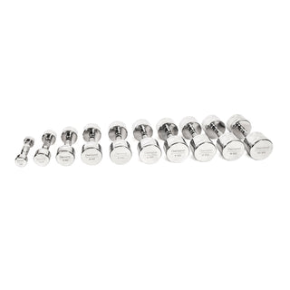 Set Manubri Cromati Professionali Diamond 1-10 Kg