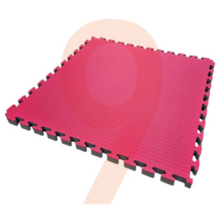 Kit 9 Tatami Per Palestra 100 x 100 x 4 cm di Spessore - Con Cornice Perimetrale - Tappetini Antiscivolo