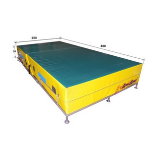 Fodera per materasso sportivo 400x200x50 cm fondo standard con taglio 45 gradi