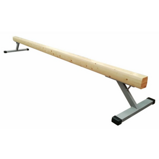Trave di equilibrio in legno per ginnastica artistica da metri 5 ad altezza fissa