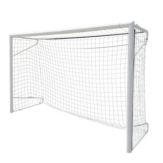 Single 5x2 meter steel soccer goal complete with net