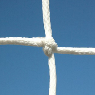 Pair of soccer and handball nets 3x2 m square knotted mesh wire Ø 3.5 mm