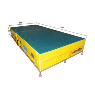 Materasso sportivo per Ginnastica o Palestra 400x200x20 cm con fondo antiscivolo e taglio 45 gradi
