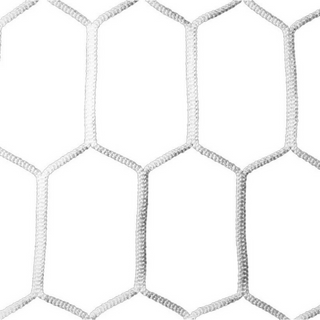 Pair of nets for football goals 4x2 m hexagonal mesh wire Ø 4 mm