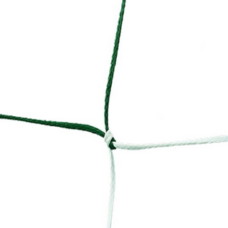 Coppia di reti da calcio mt. 7,50x2,50 maglia quadra annodata filo Ø 4 mm filata a mano