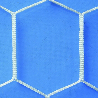 Coppia di reti da calcio mt. 7,50x2,50 maglia esagonale filo Ø 4 mm