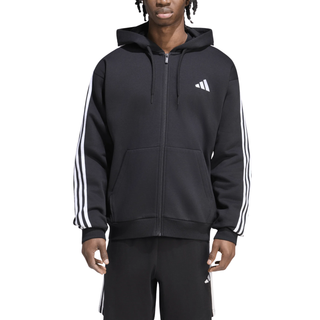 Felpa con Cappuccio - Adidas Essentials 3-Stripes Fleece