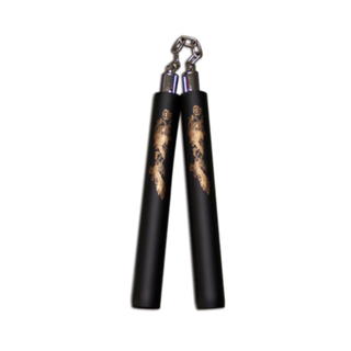 Nunchaku in gomma morbida con catena - Jute Sport