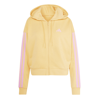 Felpa con Cappuccio - Adidas Essentials 3-Stripes French Terry Full Zip Hoodie