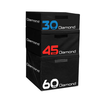 Set Plyometric Box Soft Diamond Componibili - 3 altezze 60/45/30 cm