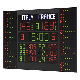 Tabellone segnapunti Elettronico multisport FC62H25N12B2 Omologato FIBA