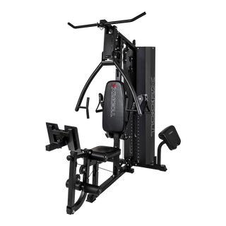 Stazione multifunzione Toorx Msx-90 pacco pesi 102 kg con doppio cavo libero e pressa gambe regolabile