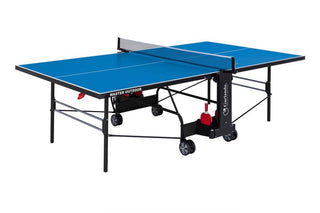 Tennis da tavolo Garlando Master Outdoor con ruote piano blu per esterno