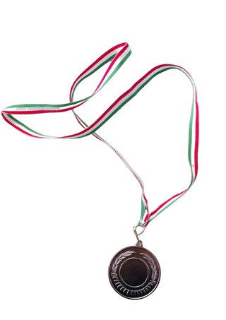 Medaglia per premiazione colore argento diametro mm 50