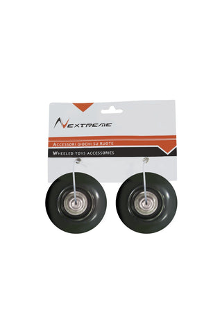 Coppia ruote nero 54x30 mm PU con cuscinetti a sfera ABEC7 per pattini 2in1 Reverse Nextreme