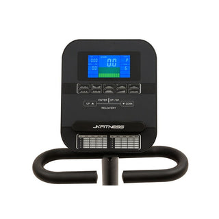 Cyclette Orizzontale Jk Fitness 327 con regolazione elettronica dello sforzo e Ricevitore cardio wireless