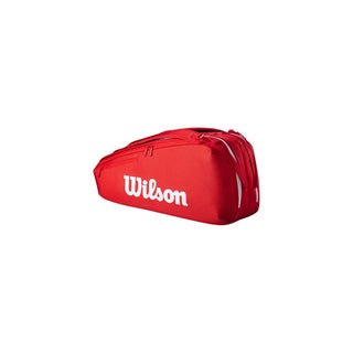 Borsone - Wilson BORSA PER RACCHETTE WILSON SUPER TOUR RED 6R 2025