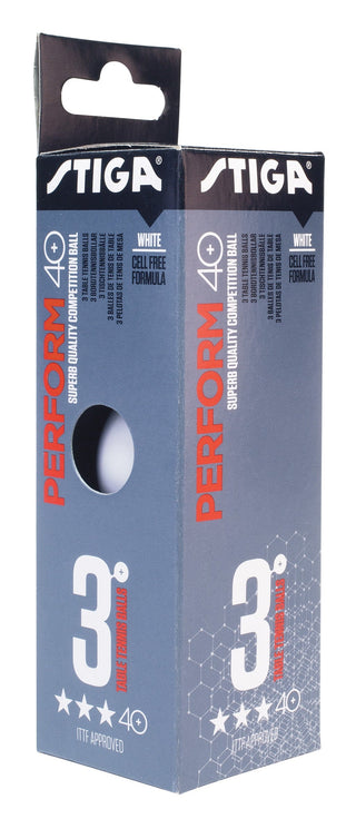Confezione di 3 palline Perform Garlando bianche Abs 3 stelle