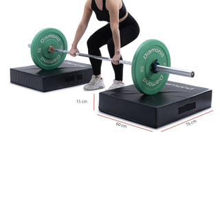 Coppia Cuscini Diamond Ammortizzanti per deadlift 76 x 60 x 15 cm