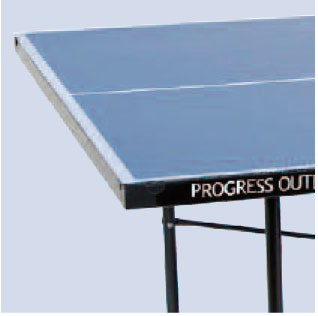 Tennis da tavolo Garlando Progress Outdoor con ruote piano blu per esterno