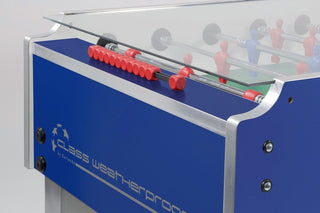Calcio Balilla Garlando Class Weatherproof con aste uscenti e vetro superiore