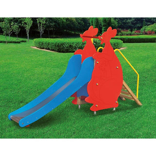 Scivolo elefantino o canguro con pista in acciaio inox cm 200