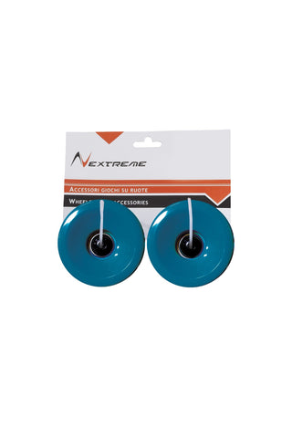 Coppia ruote azzurre 70x50 mm PU con cuscinetti ABEC7 per longbard Drop Pacific Nextreme