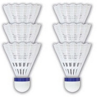 Volani Badminton in Nylon in confezione da 6 Pezzi