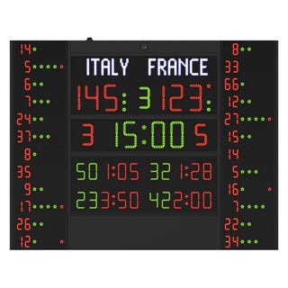 Tabellone segnapunti Elettronico multisport FC60H25N12B2 Omologato FIBA