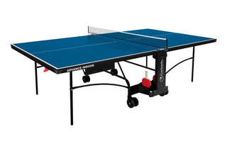 Tennis da tavolo Garlando Advance Indoor con ruote piano blu per interno