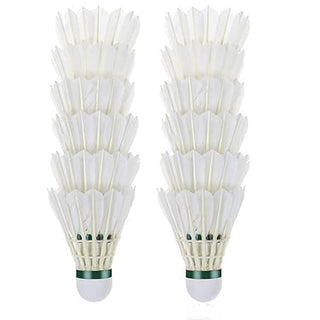 Volani Badminton in piuma - confezione da 12 pezzi