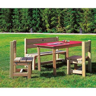 Tavolino pic-nic baby con panca e sedie