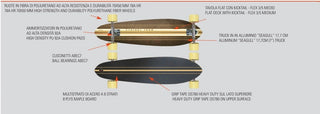 Longboard Cruiser Land ruote gialle Nextreme