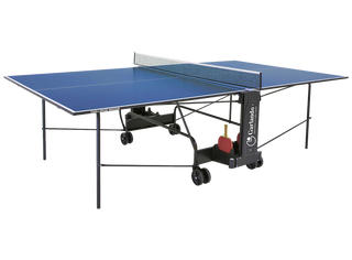 Tennis da tavolo Garlando Challenge con ruote piano blu per interno