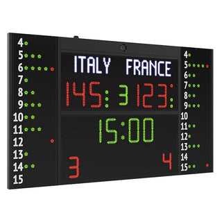 Tabellone segnapunti Elettronico multisport FC54H25N12A1 Omologato FIBA
