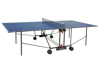 Tennis da tavolo Garlando Progress indoor con ruote piano blu per interno