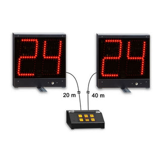 Kit Coppia Tabellone elettronico visualizzatore dei 24 secondi + Console