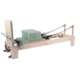 Reformer in legno di quercia naturale PTX 5000 Green Tea - Lifeness Toorx