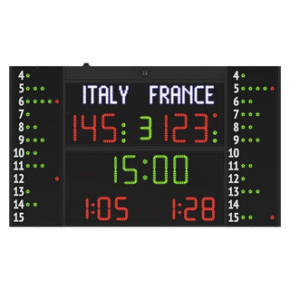 Tabellone segnapunti Elettronico multisport FC54H25N12A1 Omologato FIBA
