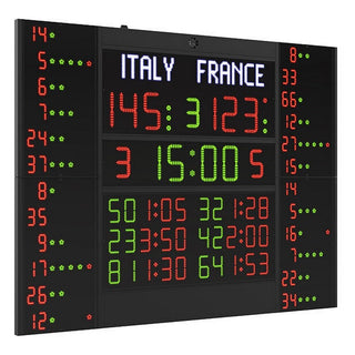 Tabellone segnapunti Elettronico multisport FC62H25N12B2 Omologato FIBA